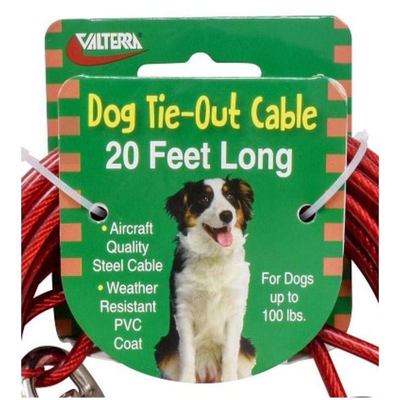 Tie-out Cable 20FT, Carded